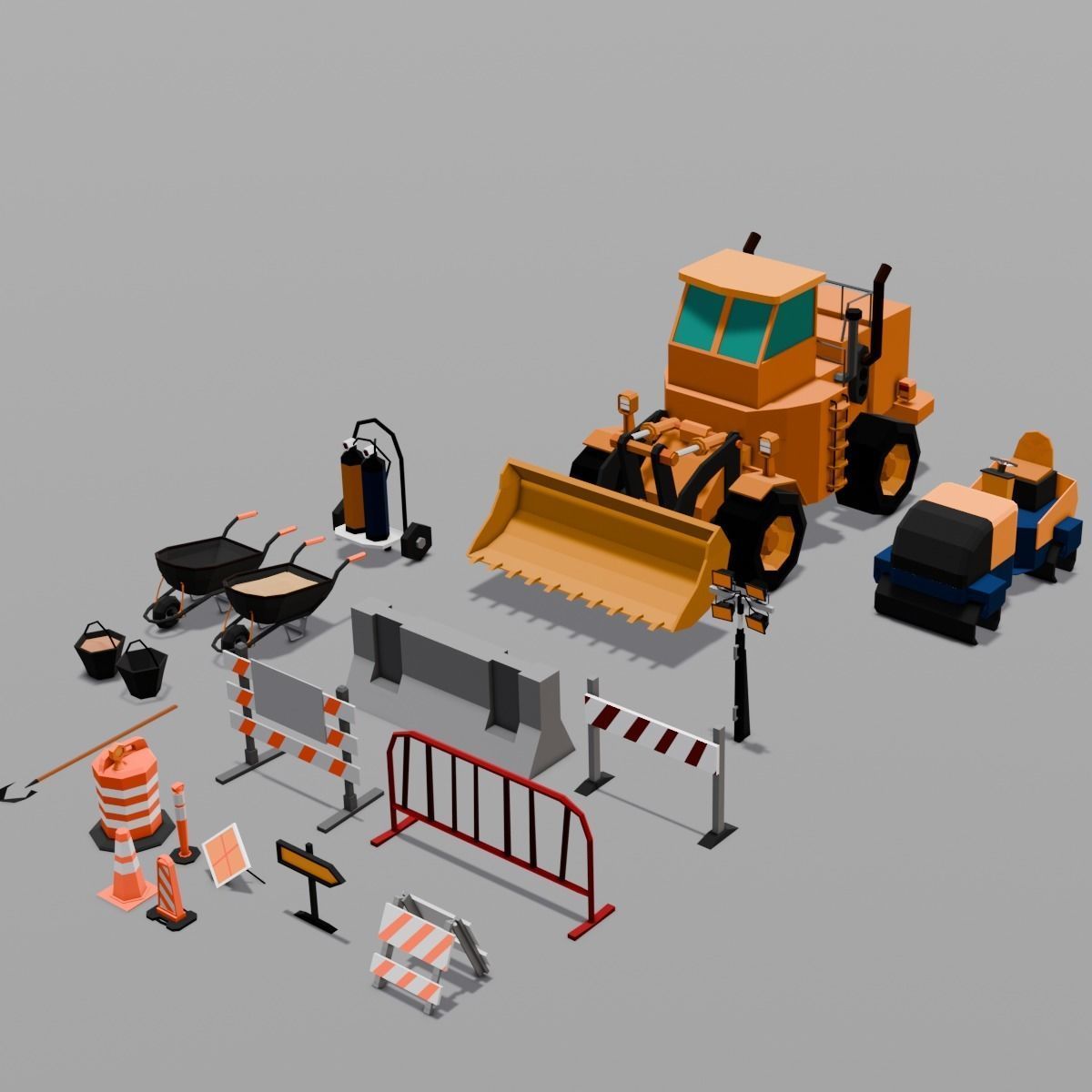 Construction Asset Pack 3D Model Low-poly 3D model_5