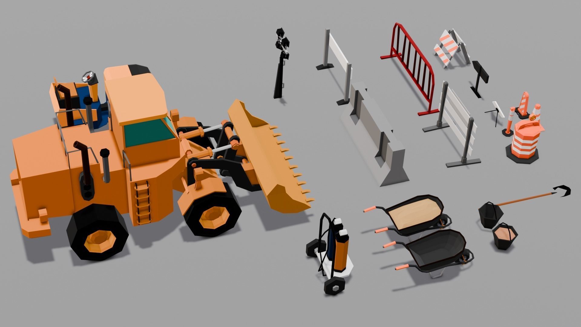 Construction Asset Pack 3D Model Low-poly 3D model_14
