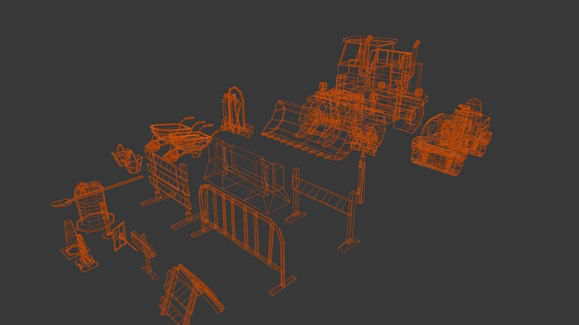 Construction Asset Pack 3D Model Low-poly 3D model_8