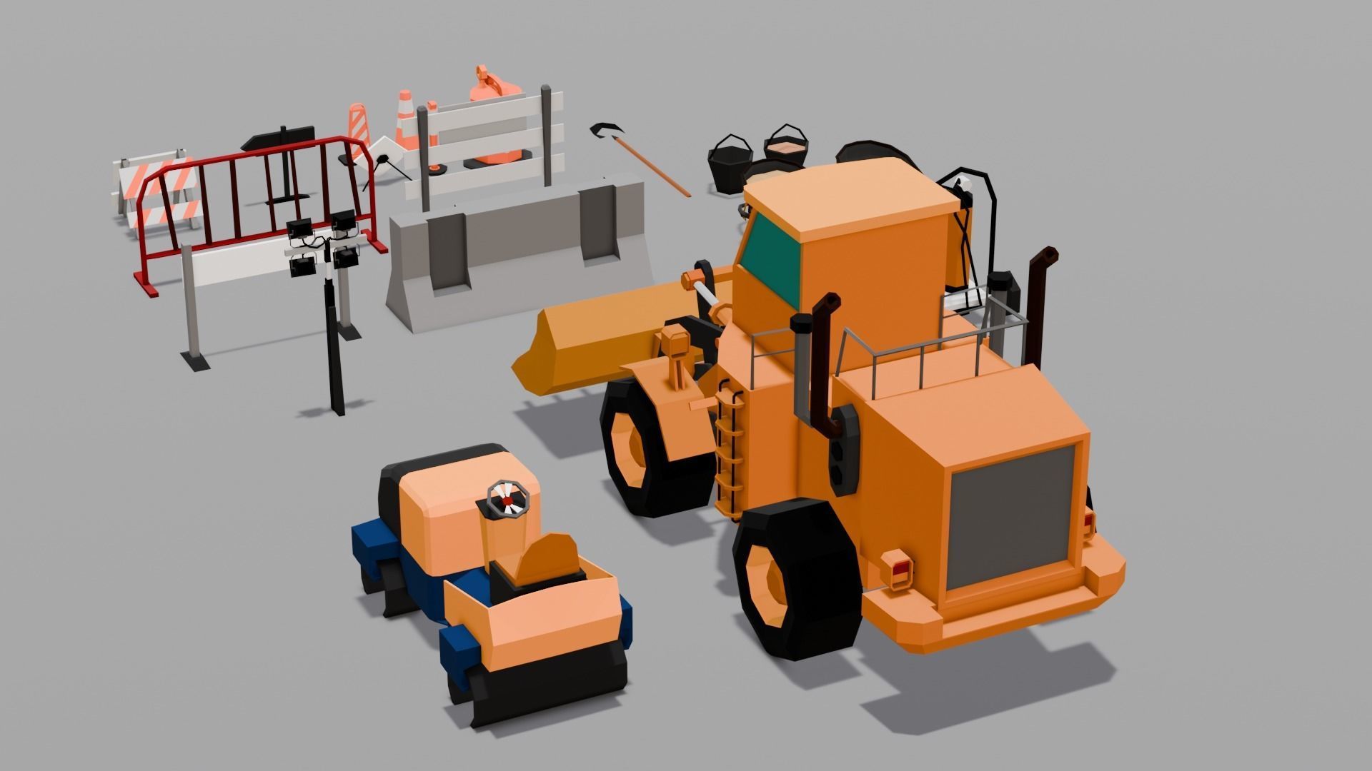 Construction Asset Pack 3D Model Low-poly 3D model_4