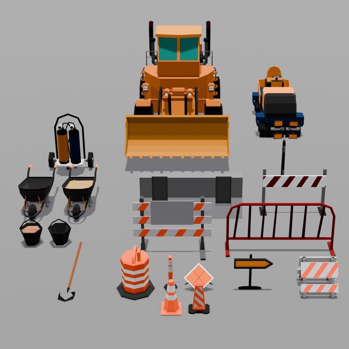 Construction Asset Pack 3D Model Low-poly 3D model_6