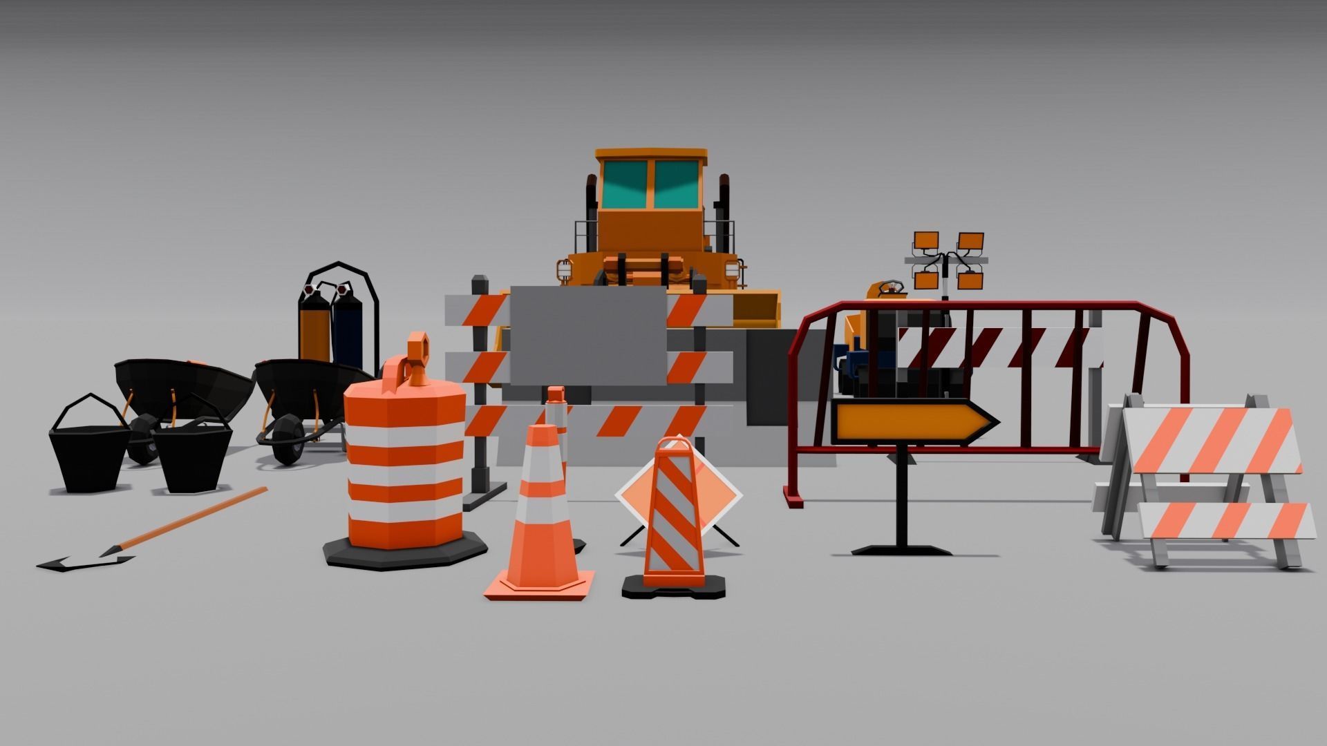 Construction Asset Pack 3D Model Low-poly 3D model_11