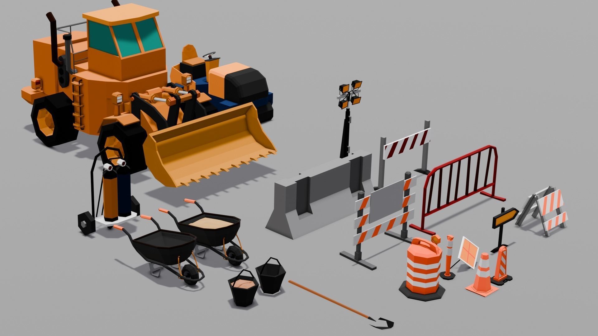 Construction Asset Pack 3D Model Low-poly 3D model_15