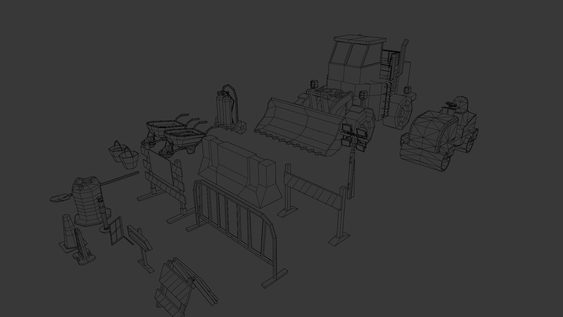 Construction Asset Pack 3D Model Low-poly 3D model_10