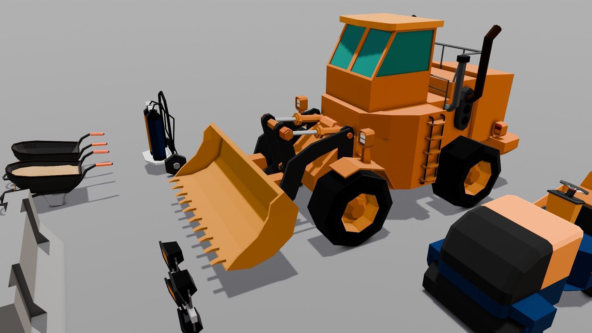 Construction Asset Pack 3D Model Low-poly 3D model_2