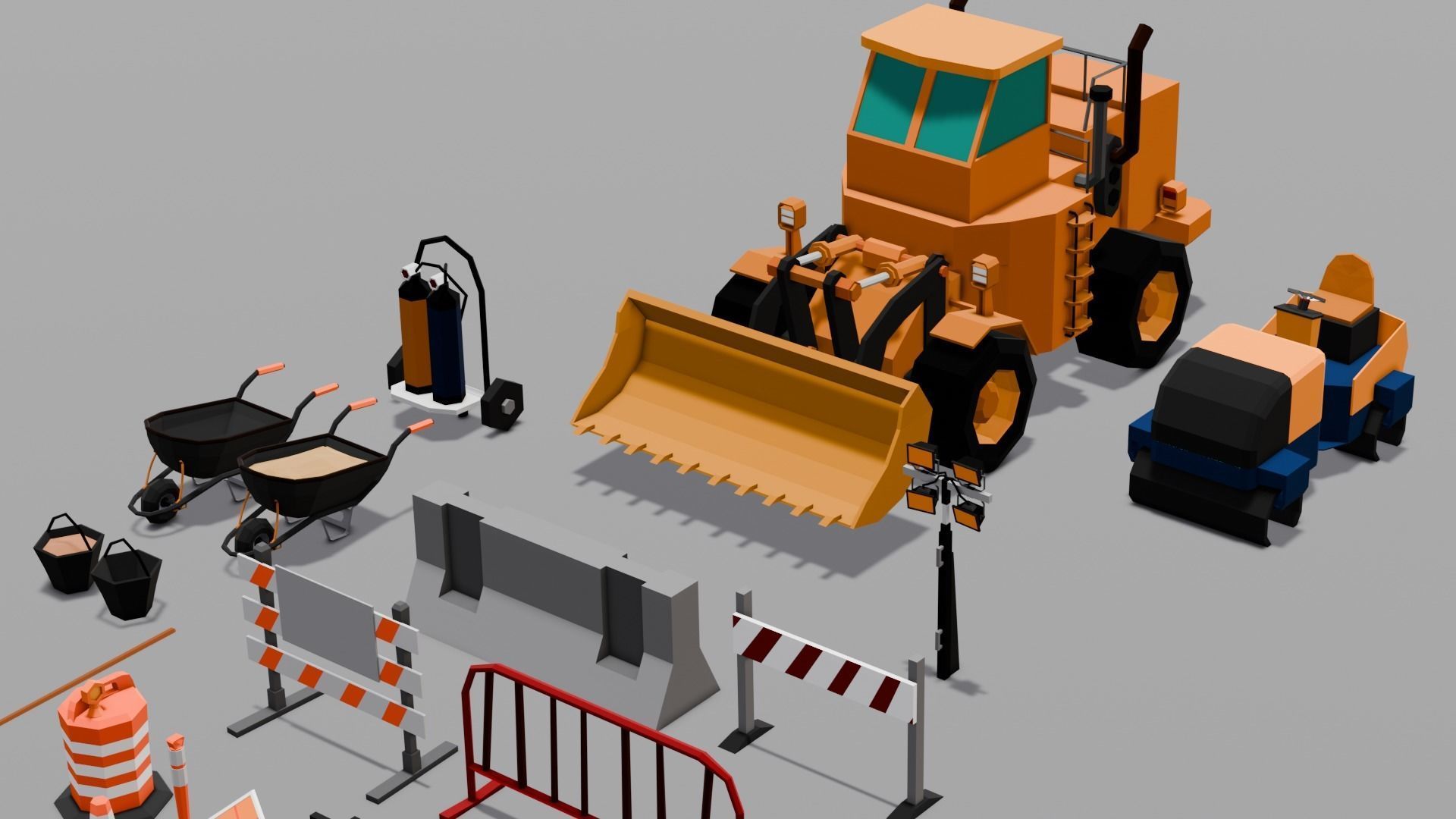 Construction Asset Pack 3D Model Low-poly 3D model_1