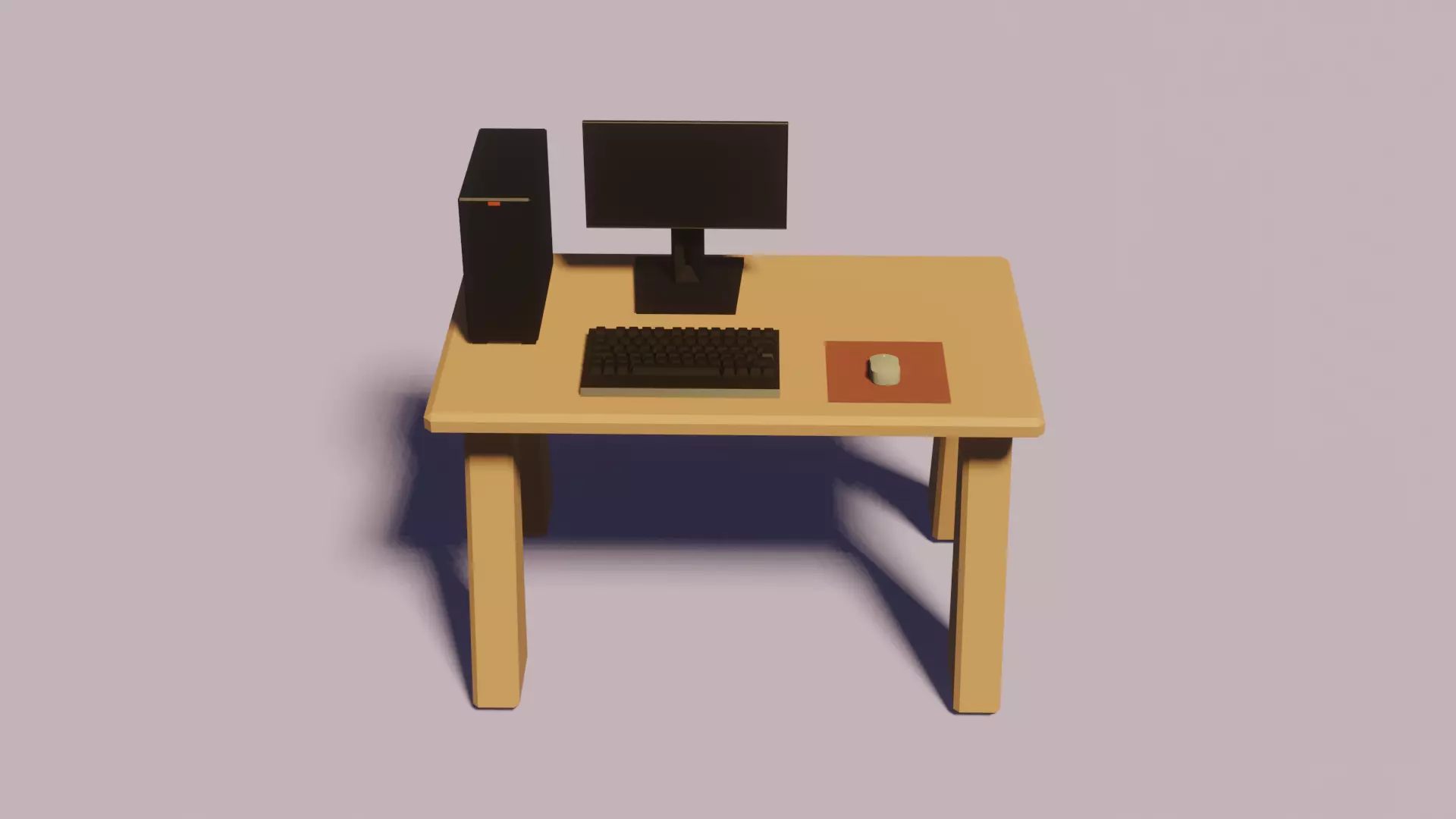 Basic PC Setup 3D model_0