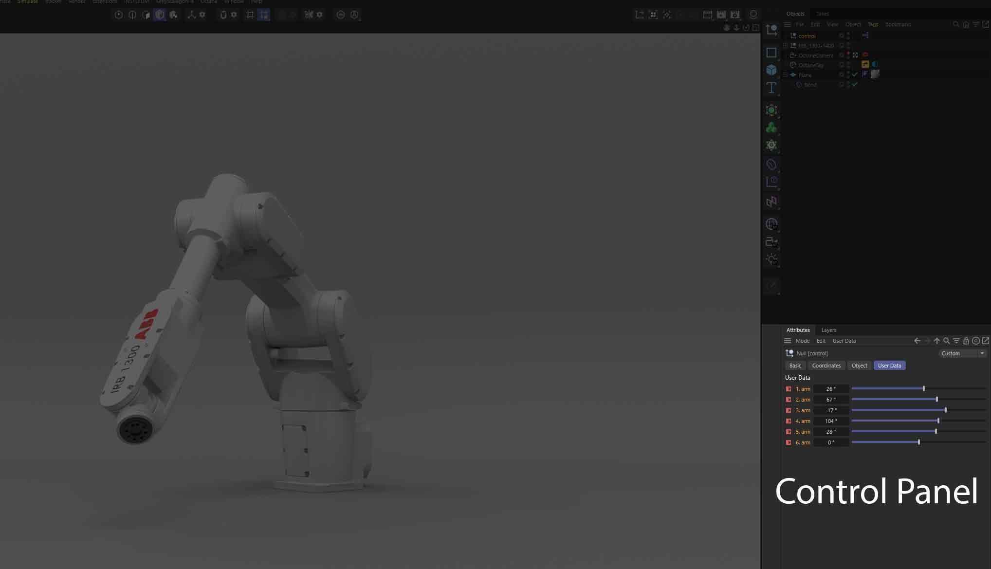 Robotic Arm Abb irb 1300  3D model_46