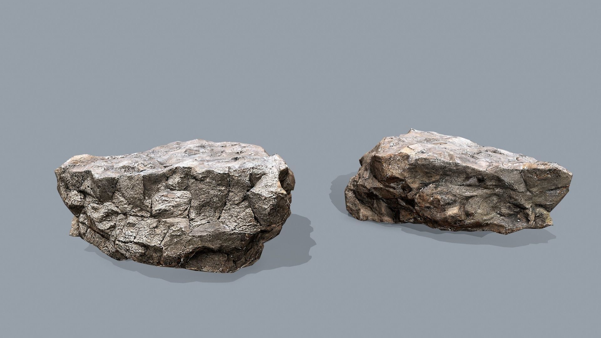 desert rocks Low-poly 3D model_7