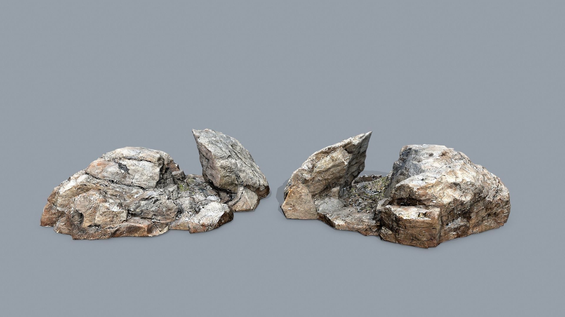 desert rocks Low-poly 3D model_9