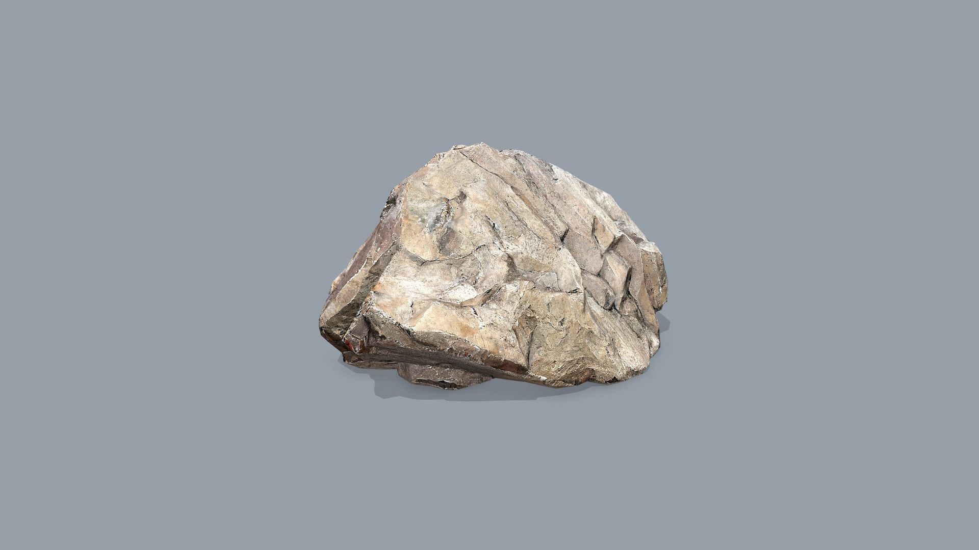 desert rocks Low-poly 3D model_17