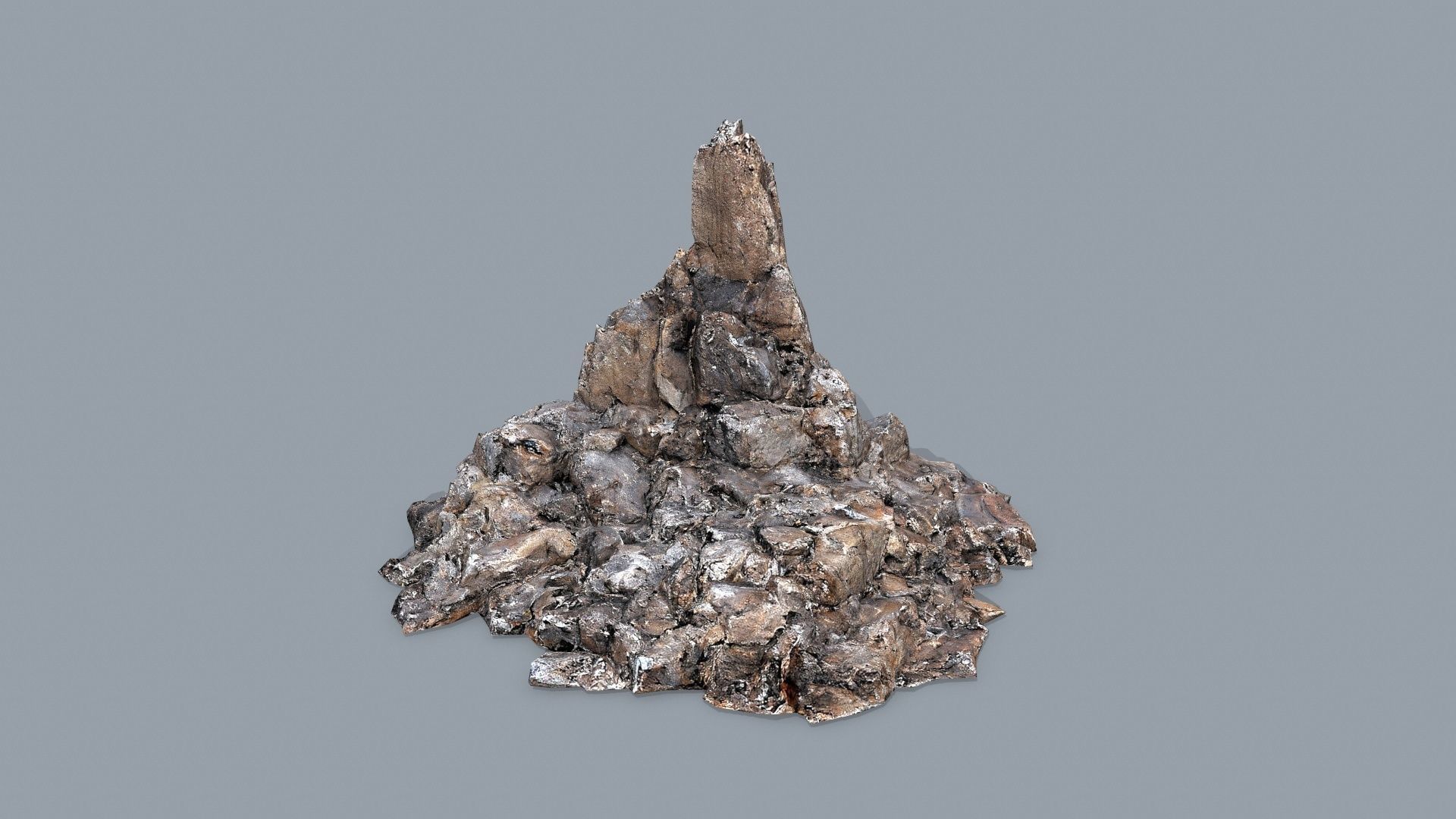 desert rocks Low-poly 3D model_11