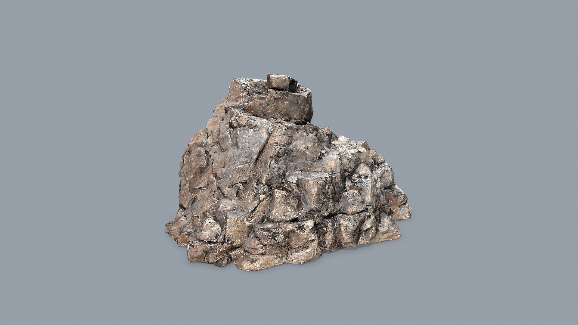desert rocks Low-poly 3D model_15