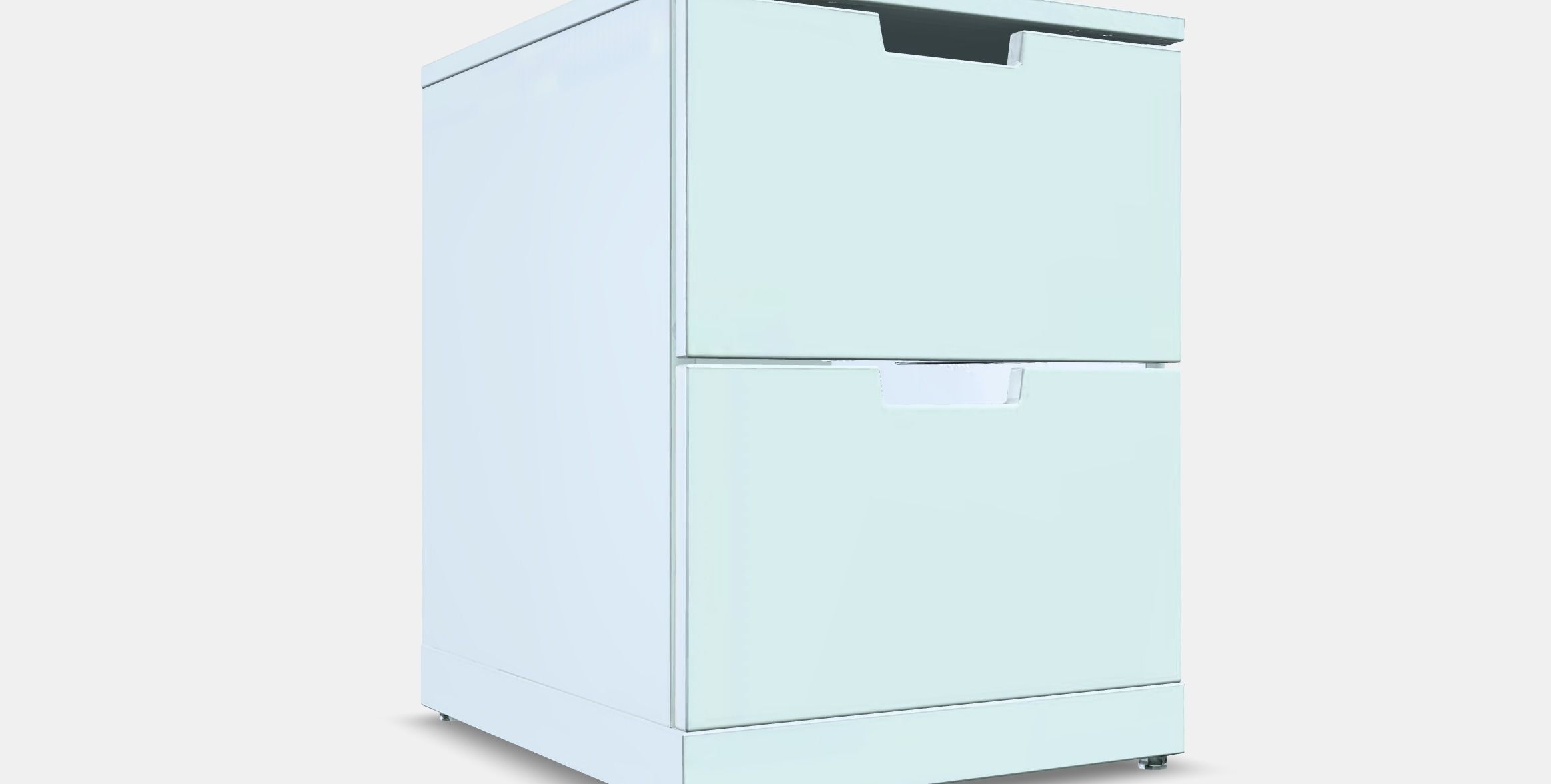 NORDLI Chest of 2 drawers 1 Low-poly 3D model_9