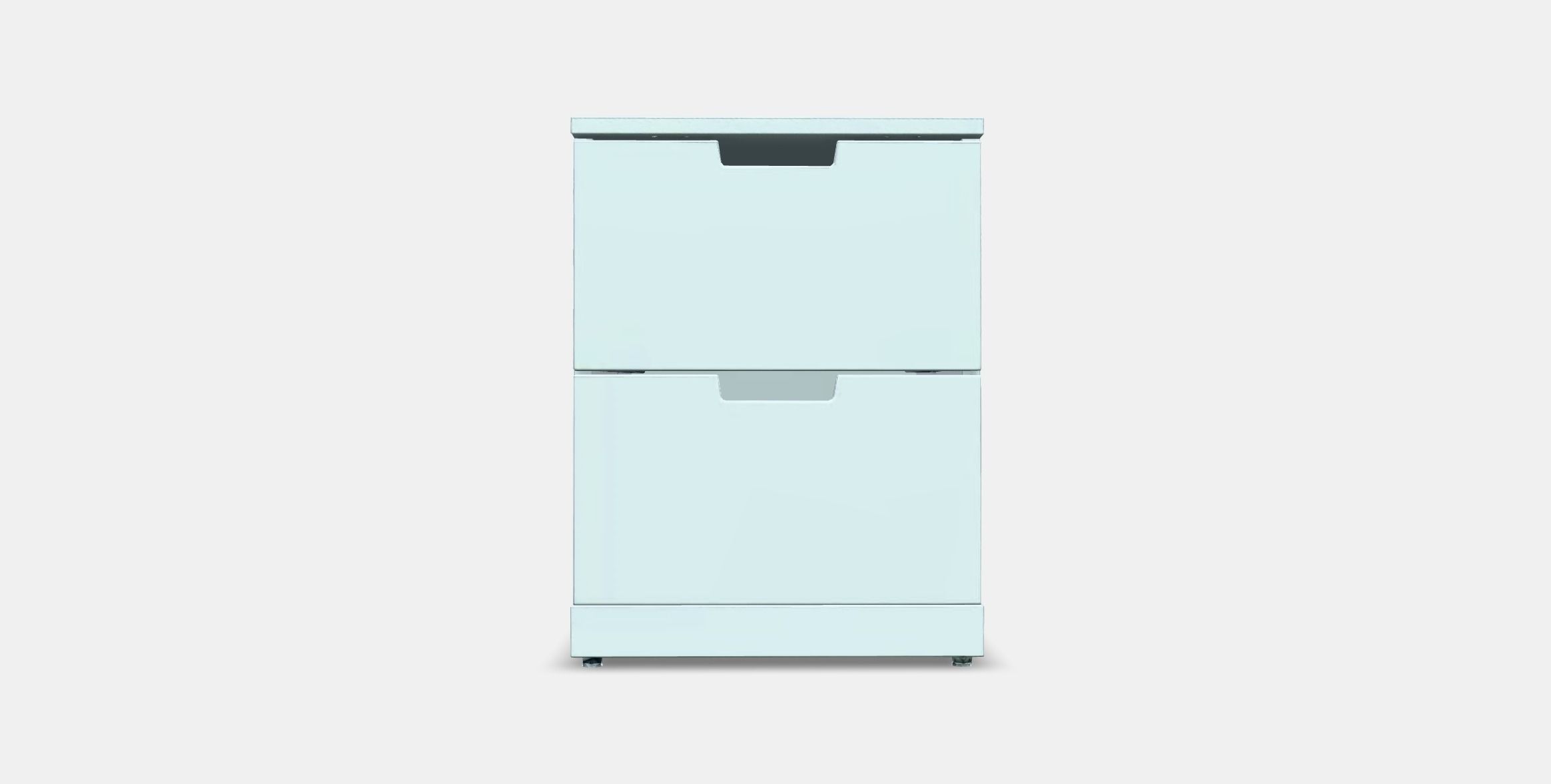 NORDLI Chest of 2 drawers 1 Low-poly 3D model_10