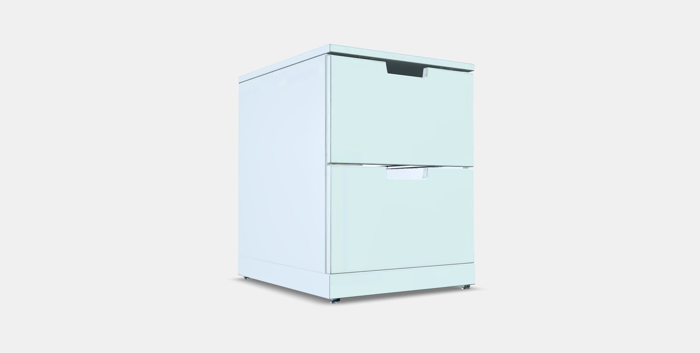 NORDLI Chest of 2 drawers 1 Low-poly 3D model_2