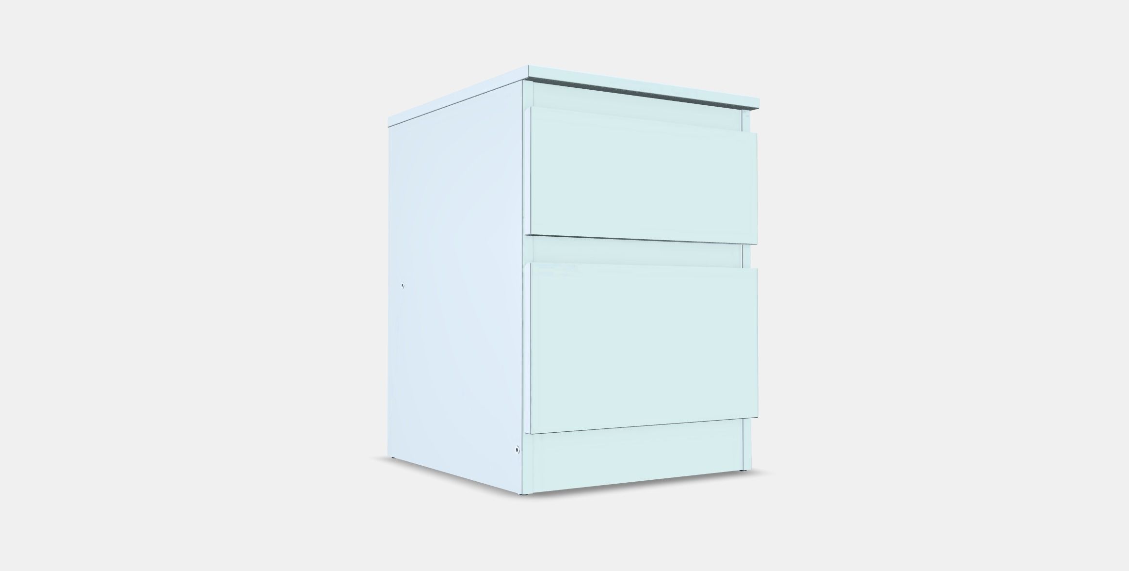 KULLEN Chest of 2 drawers Low-poly 3D model_6