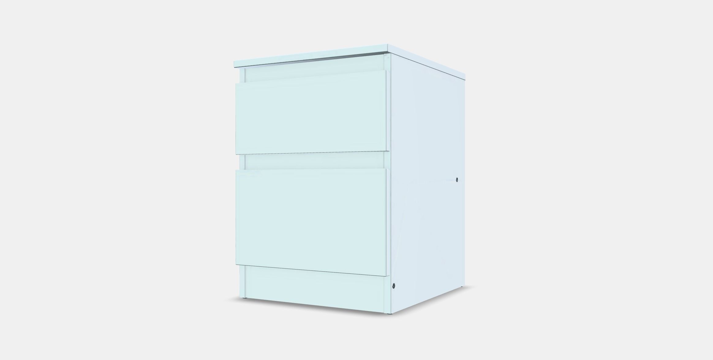 KULLEN Chest of 2 drawers Low-poly 3D model_12