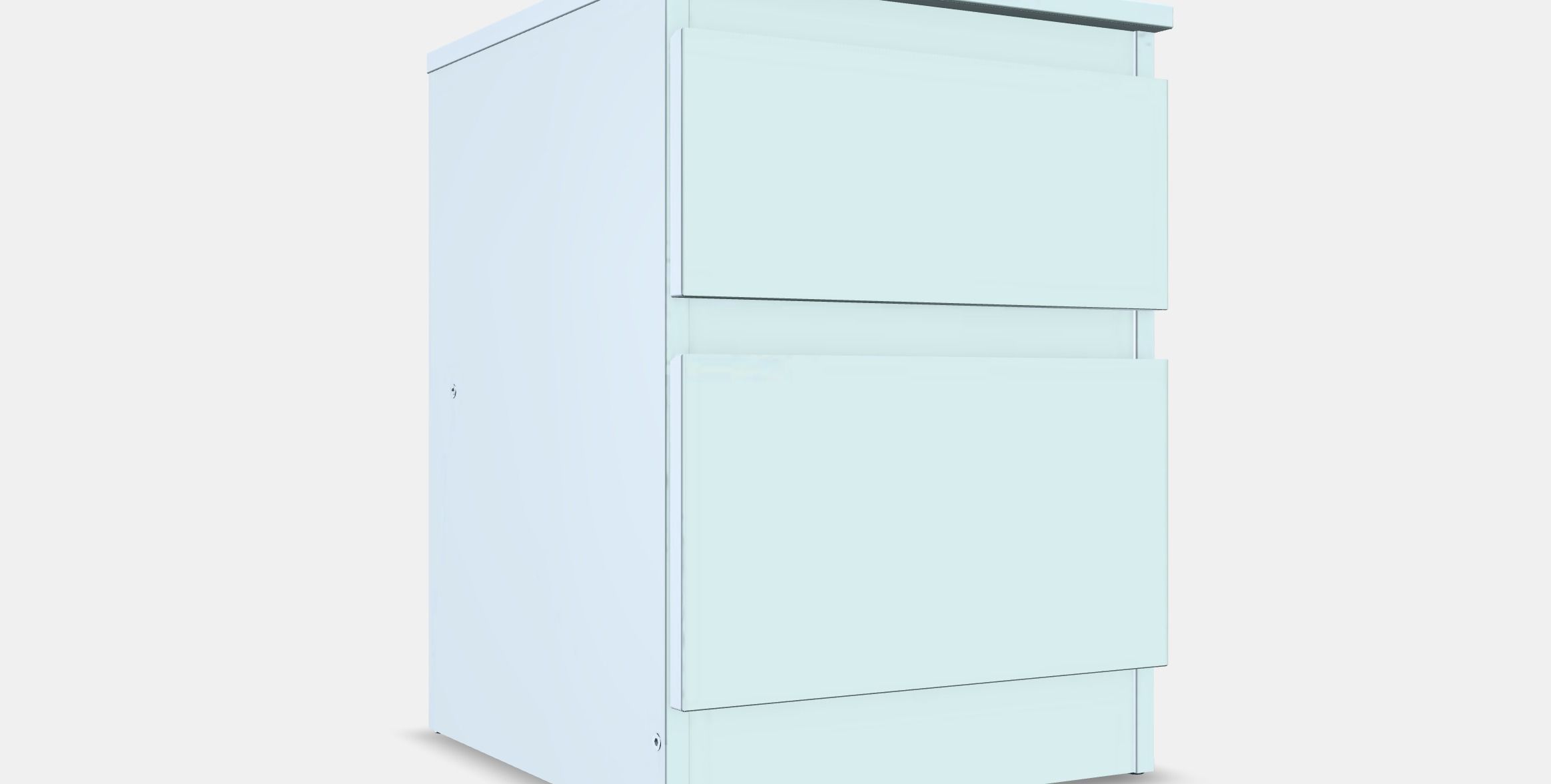 KULLEN Chest of 2 drawers Low-poly 3D model_7