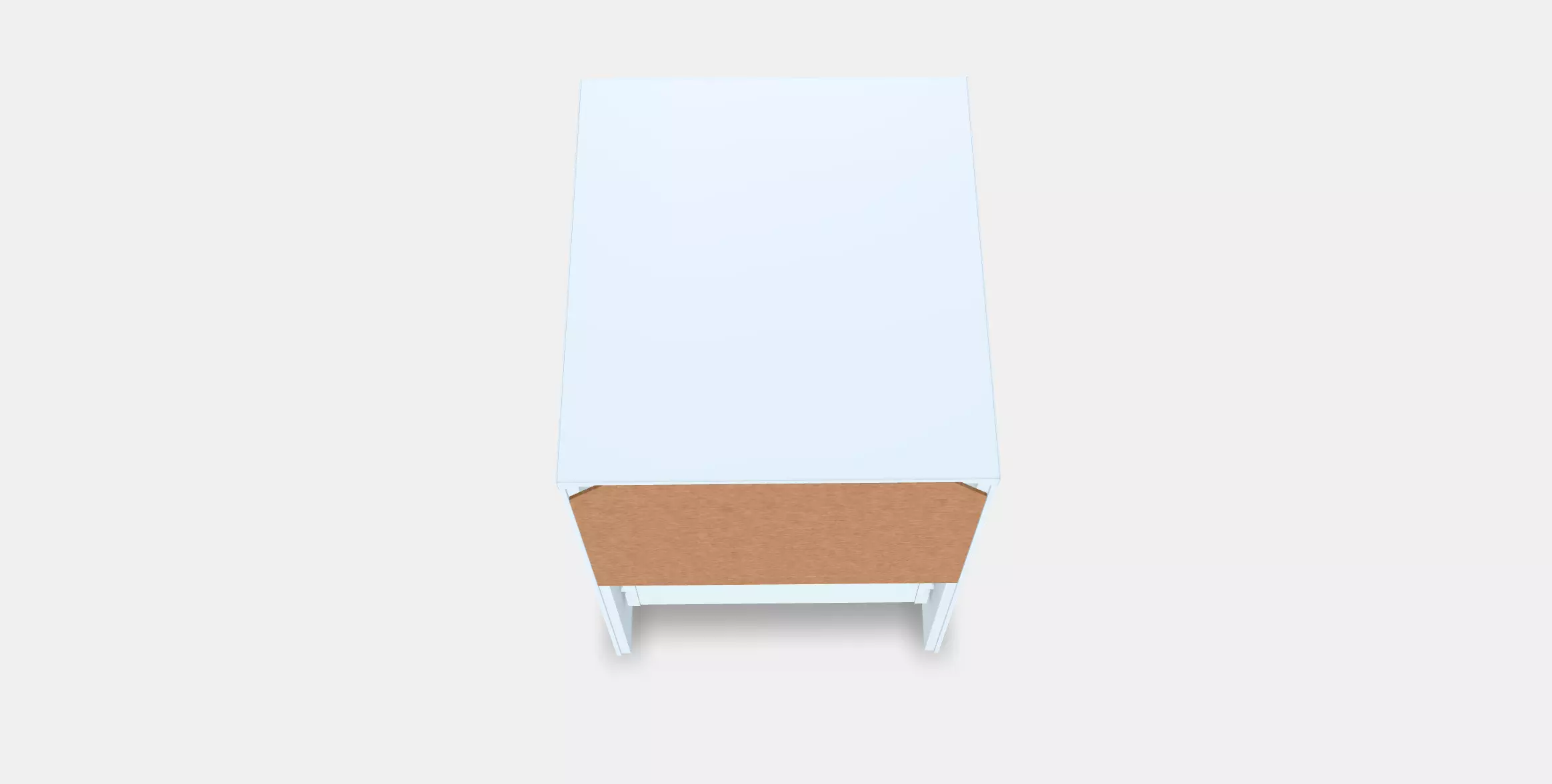 KULLEN Chest of 2 drawers Low-poly 3D model_0