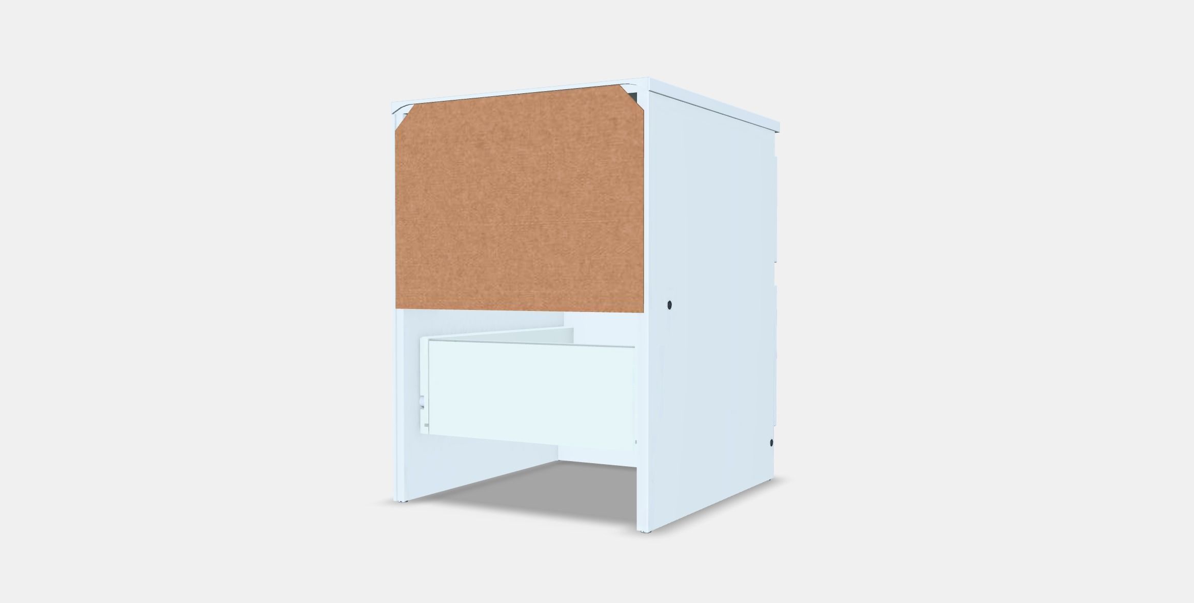 KULLEN Chest of 2 drawers Low-poly 3D model_3