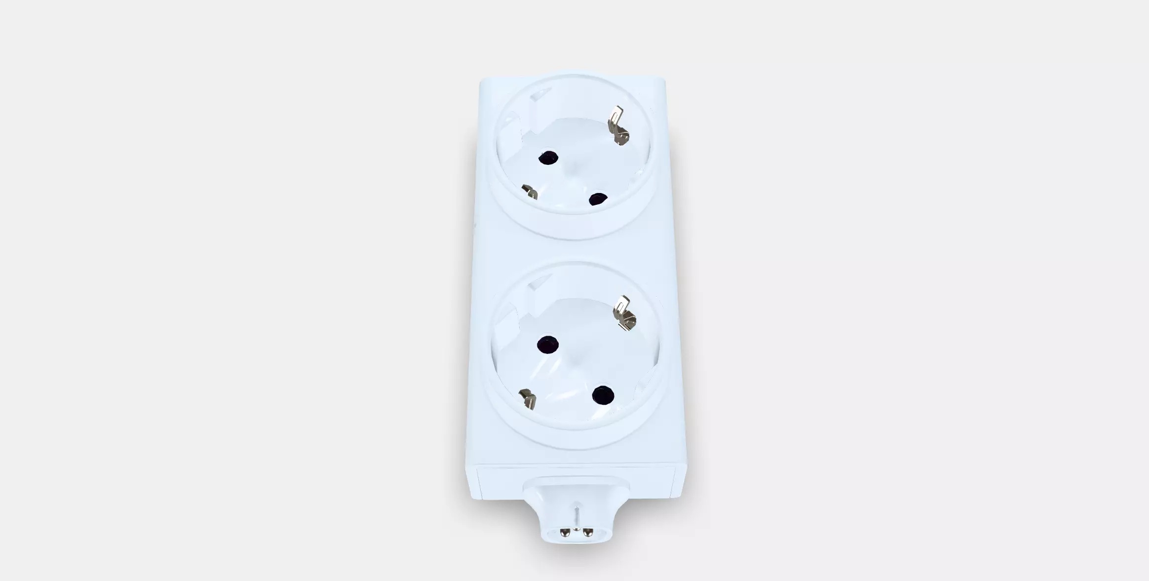 ASKVADER 2-way socket Low-poly 3D model_0