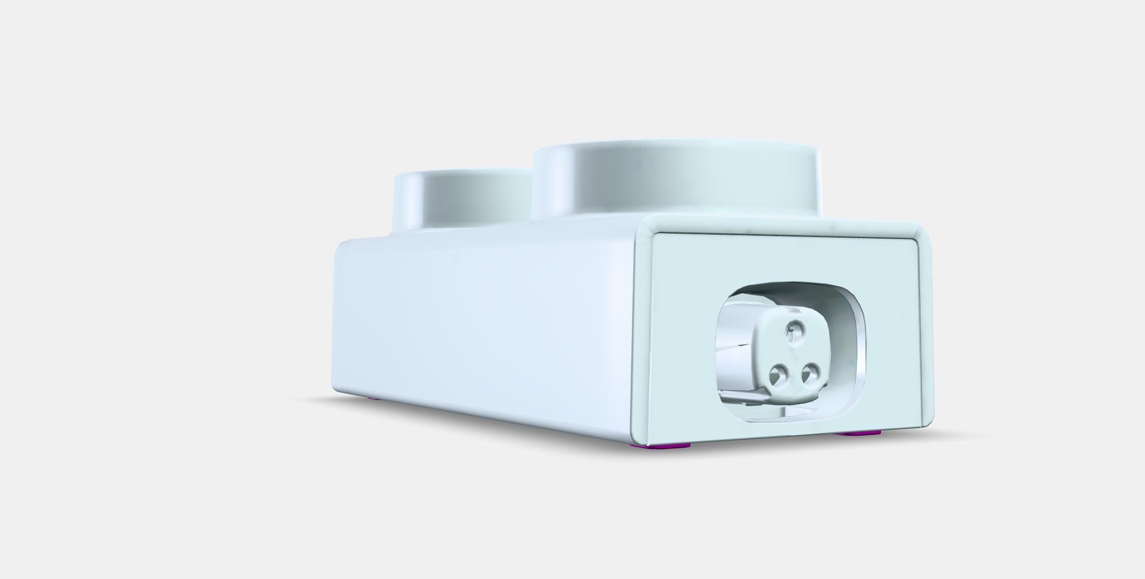 ASKVADER 2-way socket Low-poly 3D model_9