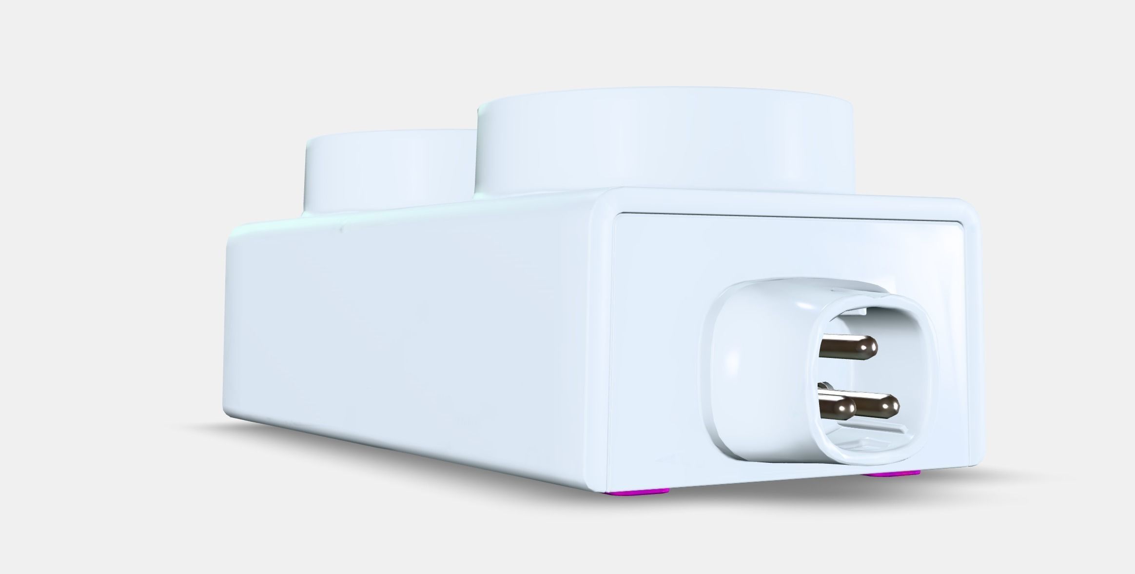 ASKVADER 2-way socket Low-poly 3D model_2