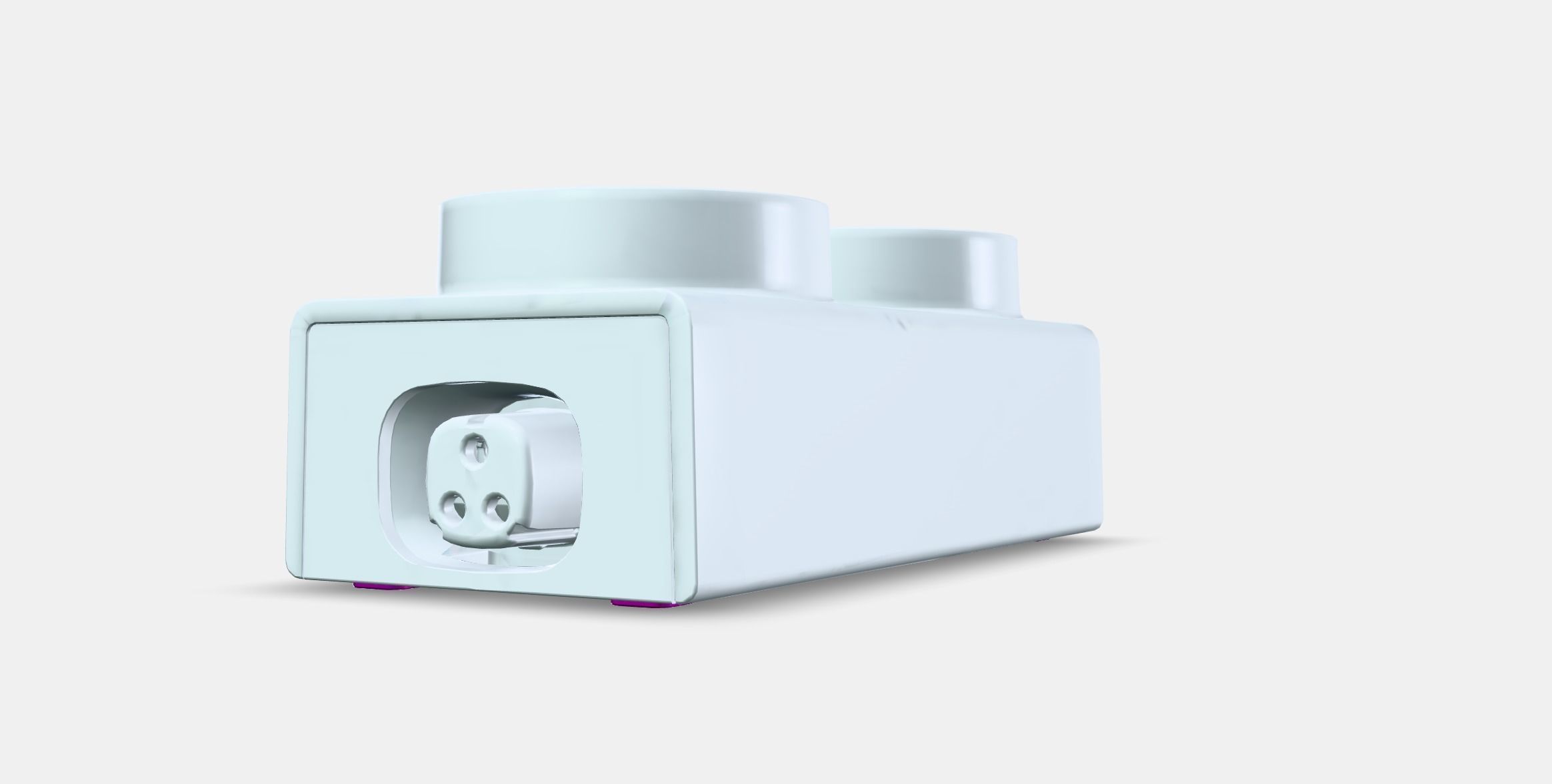 ASKVADER 2-way socket Low-poly 3D model_13