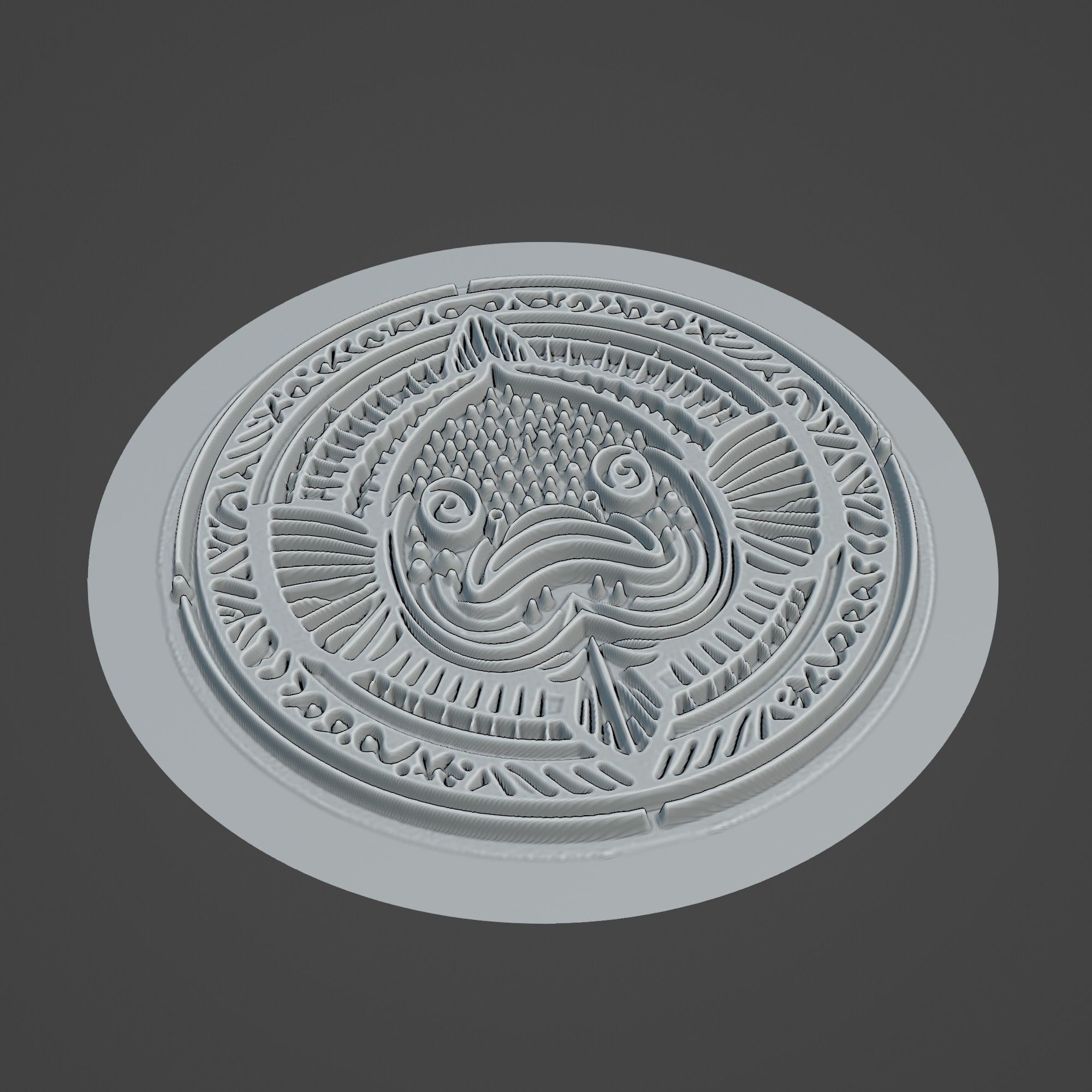 Turbot Animal 3D print model_2