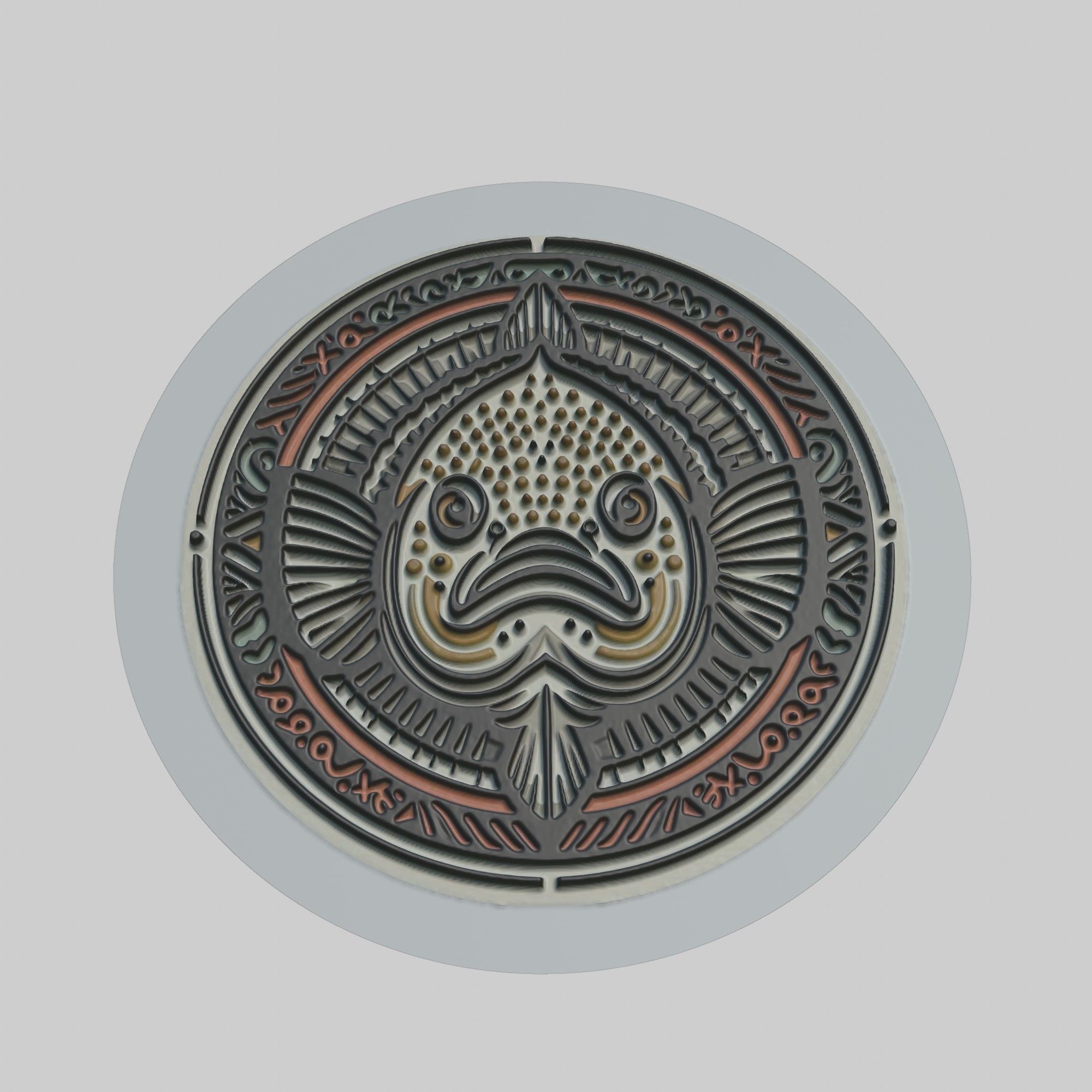 Turbot Animal 3D print model_1