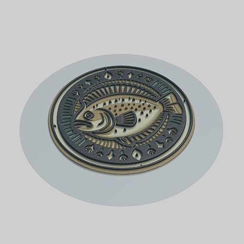 Turbot Animal 3D print model
