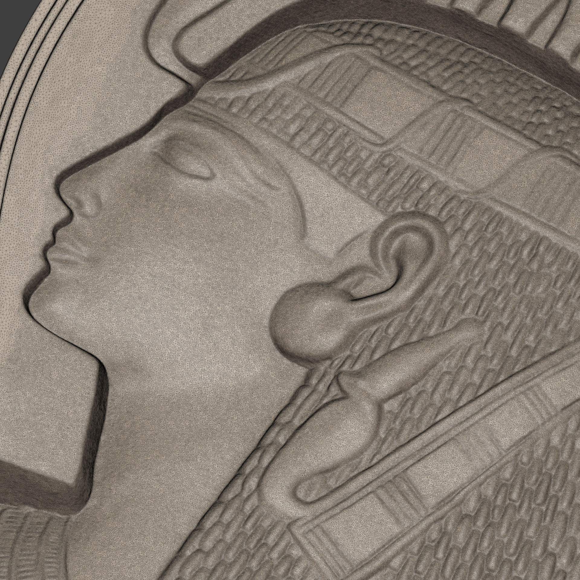 Egyptian Queen Pendant -- Nefertiti - Cleopatra  3D print model_6