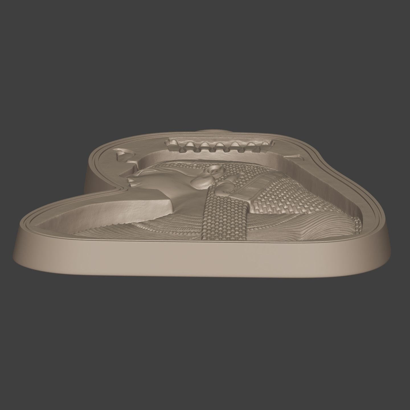 Egyptian Queen Pendant -- Nefertiti - Cleopatra  3D print model_7