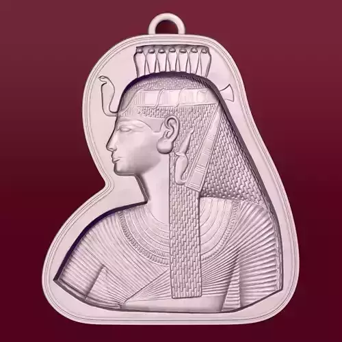 Egyptian Queen Pendant -- Nefertiti - Cleopatra  3D print model
