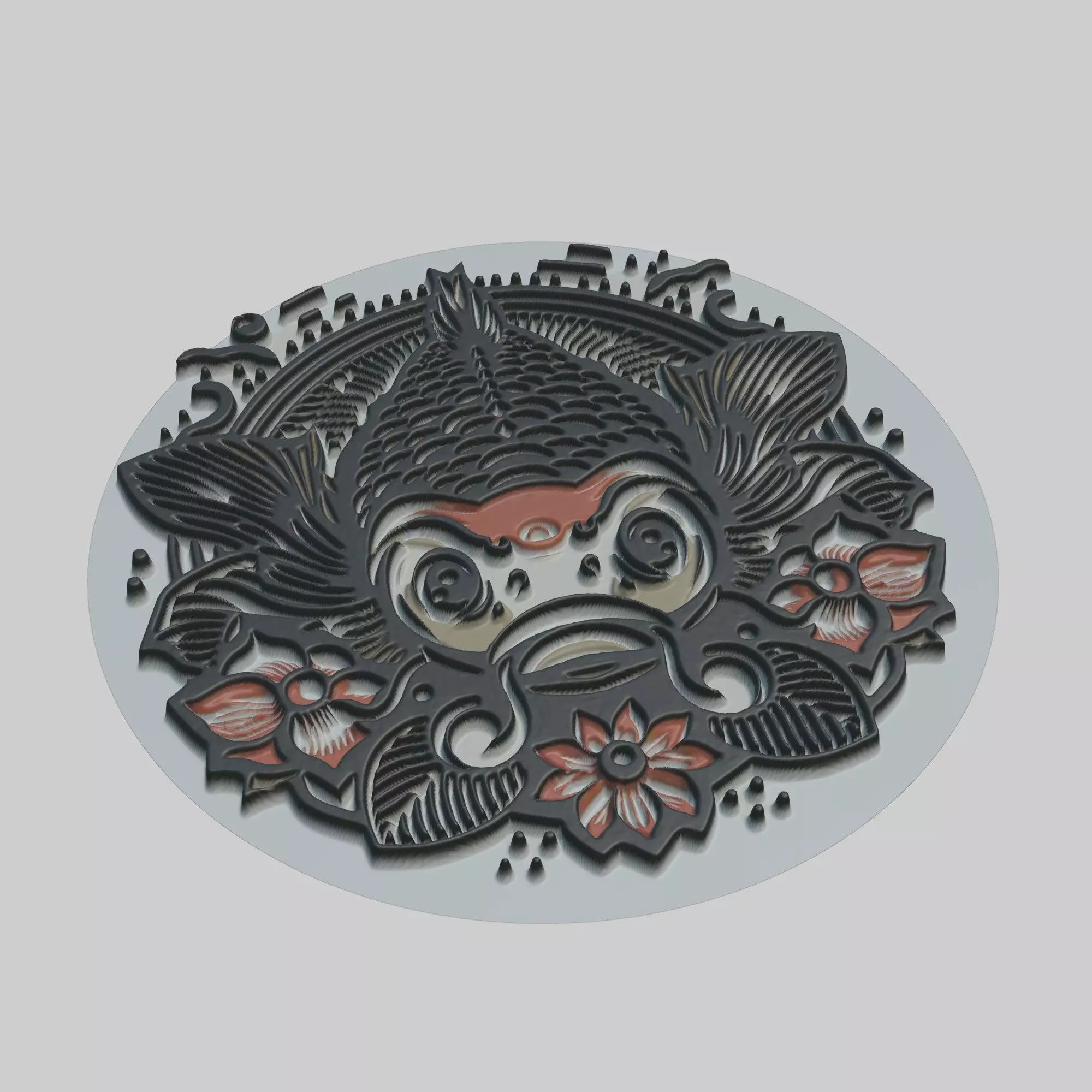 Carp Animal 3D print model_0