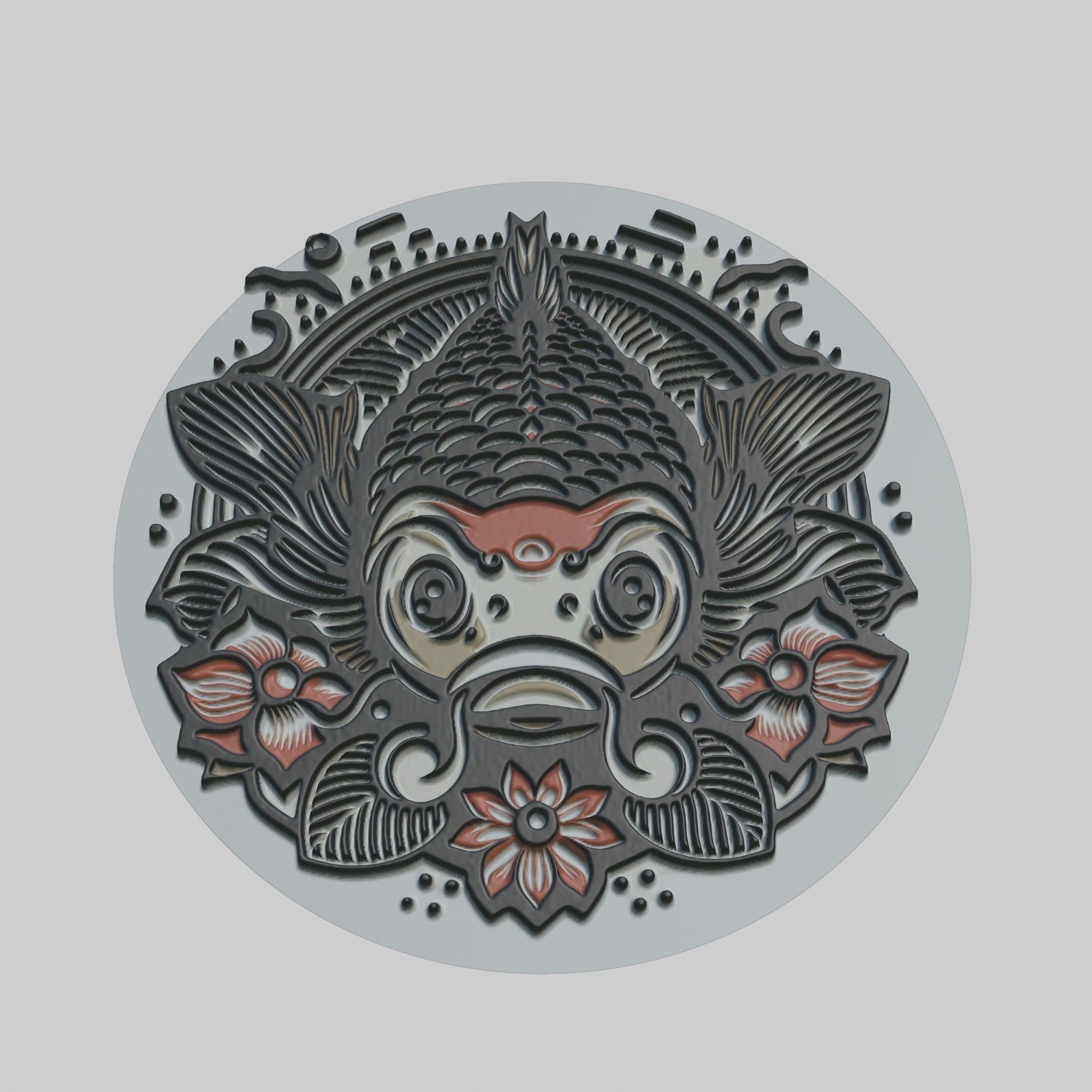 Carp Animal 3D print model_1