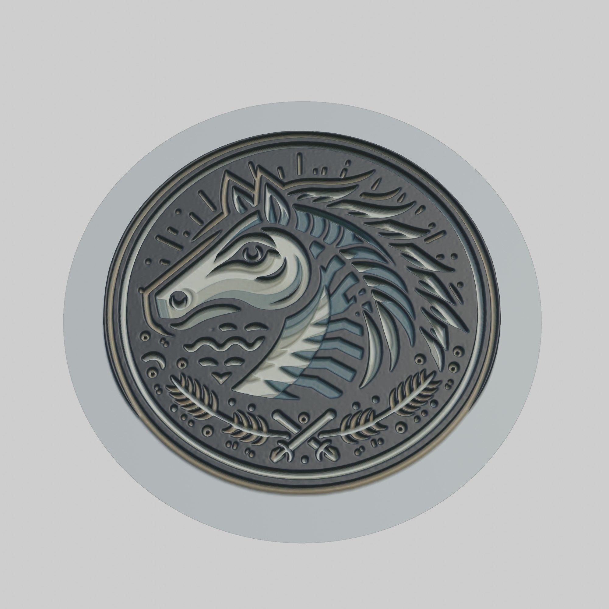 Horse Mackerel Animal 3D print model_1