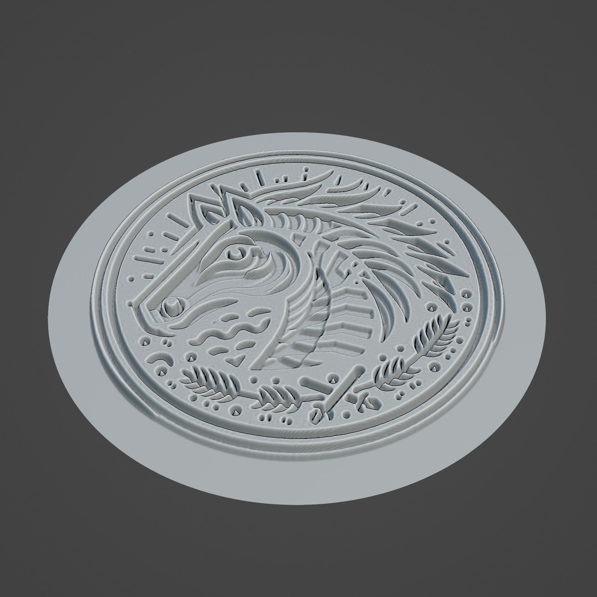 Horse Mackerel Animal 3D print model_2