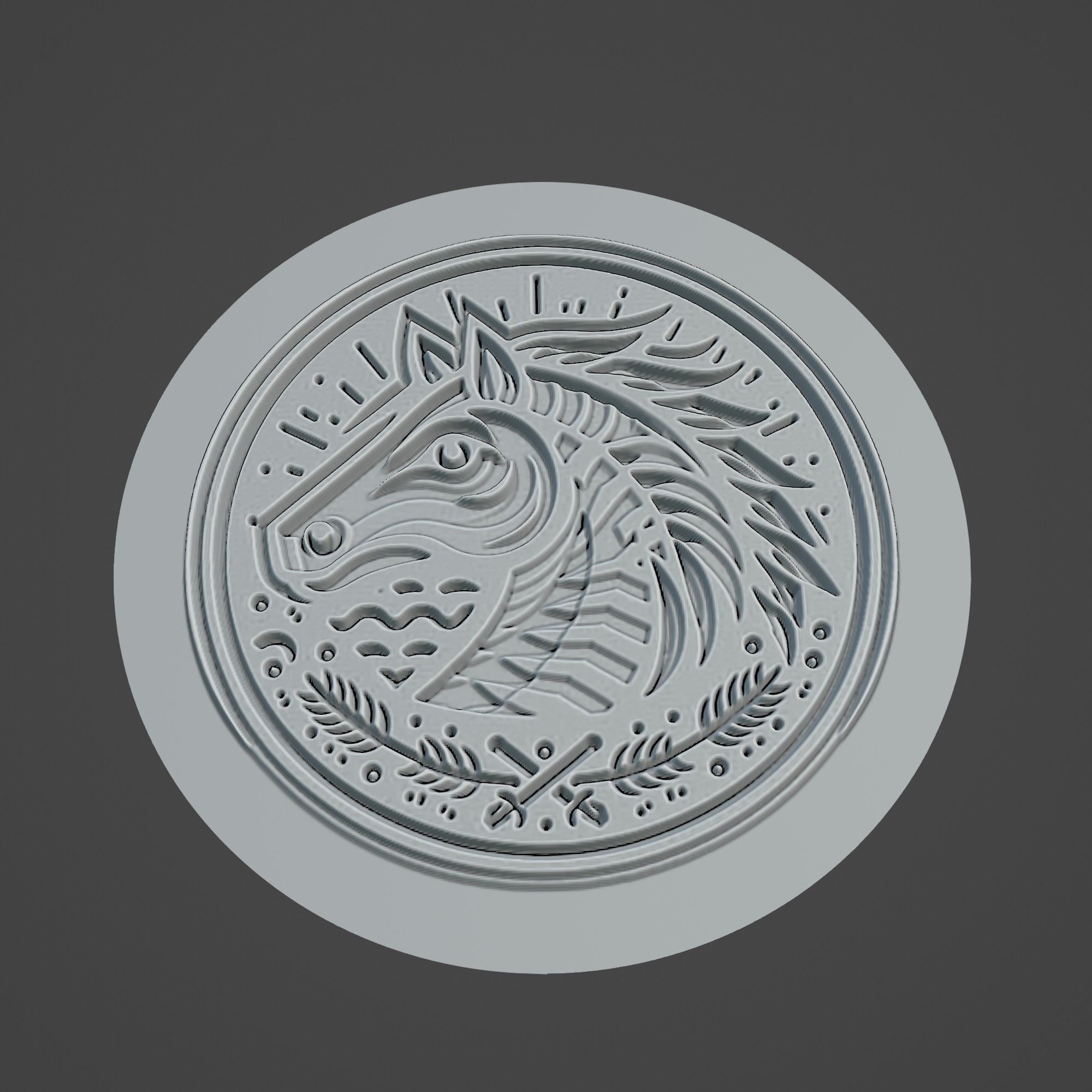 Horse Mackerel Animal 3D print model_3