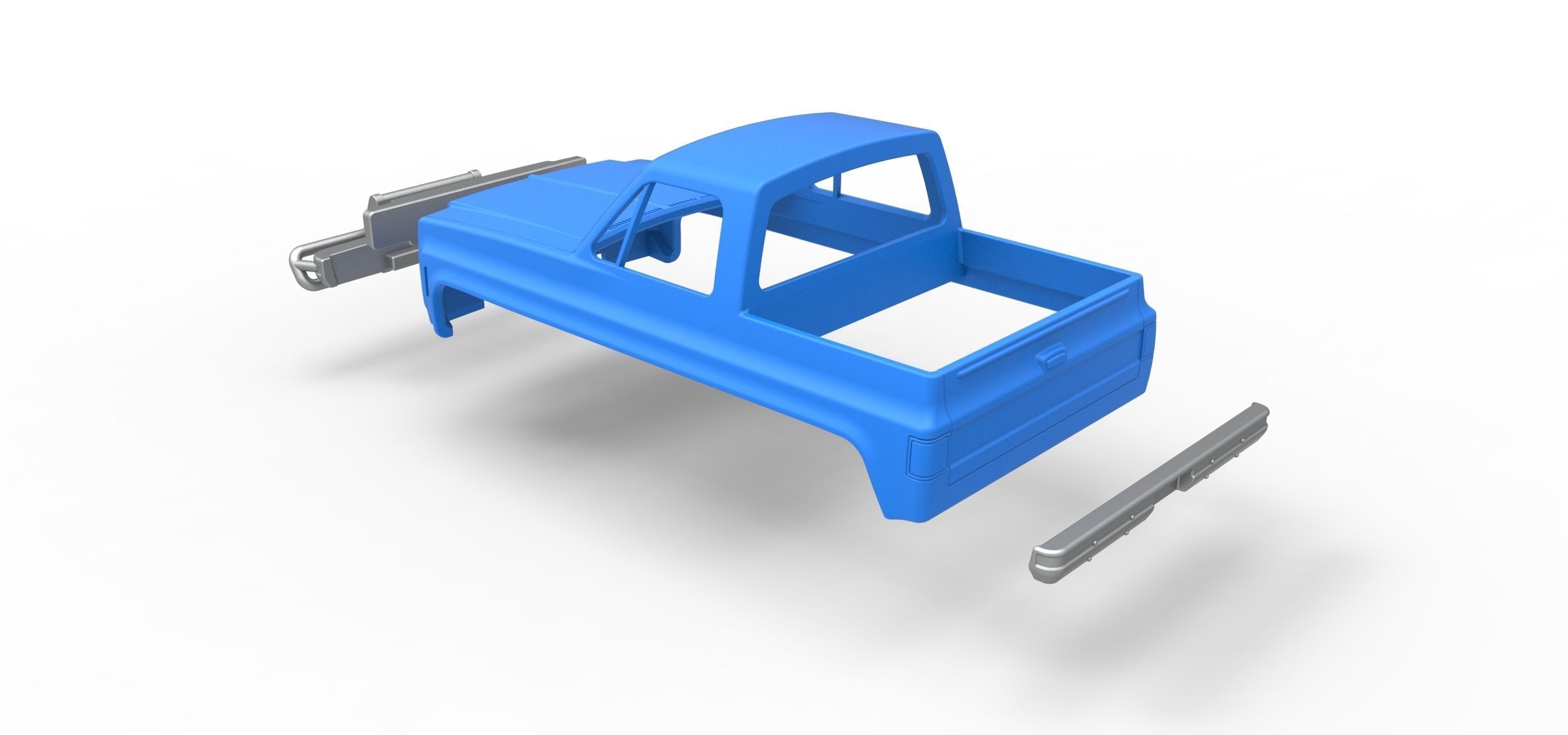 Shell for Fun Short Monster tank Scale 1 to 25 3D print model_16