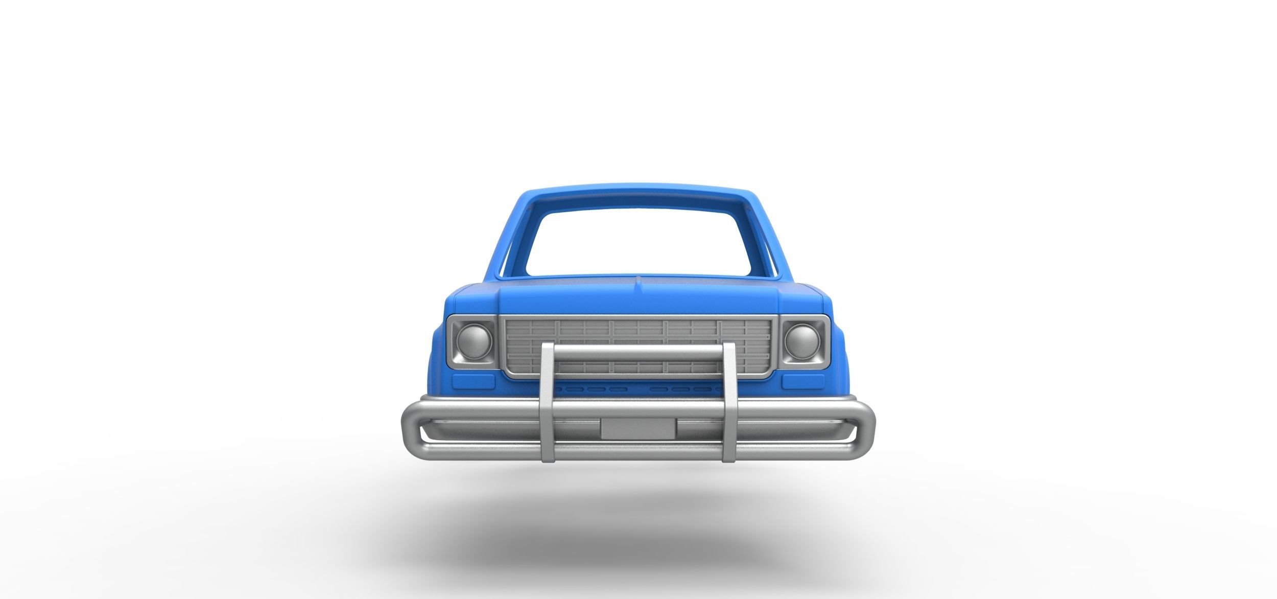 Shell for Fun Short Monster tank Scale 1 to 25 3D print model_4