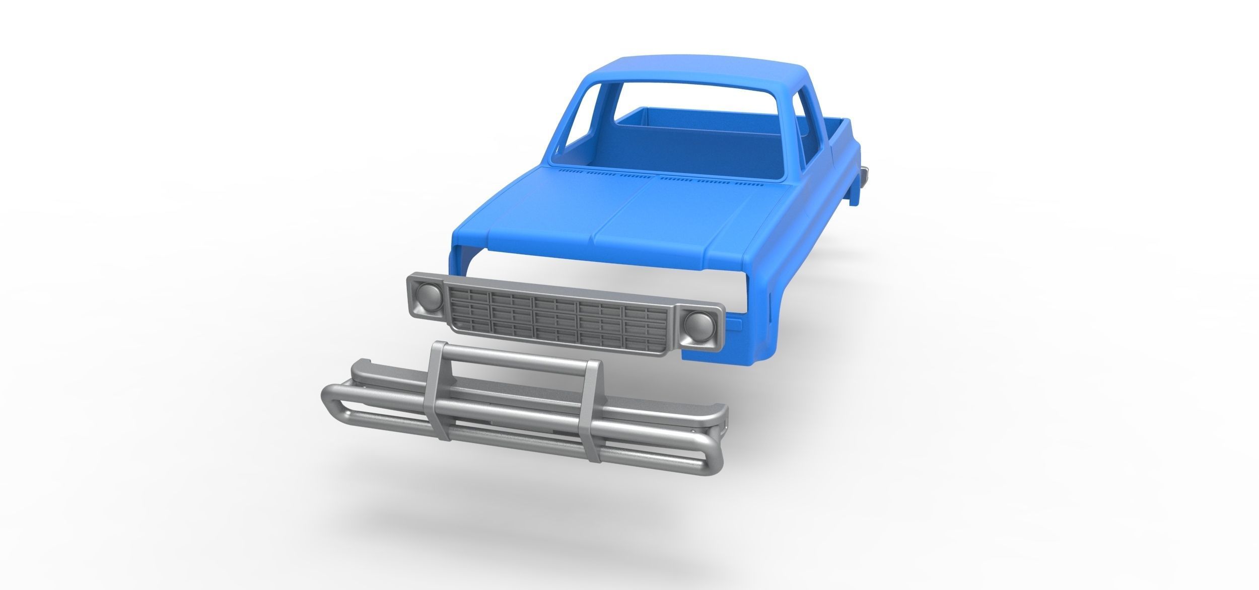 Shell for Fun Short Monster tank Scale 1 to 25 3D print model_15