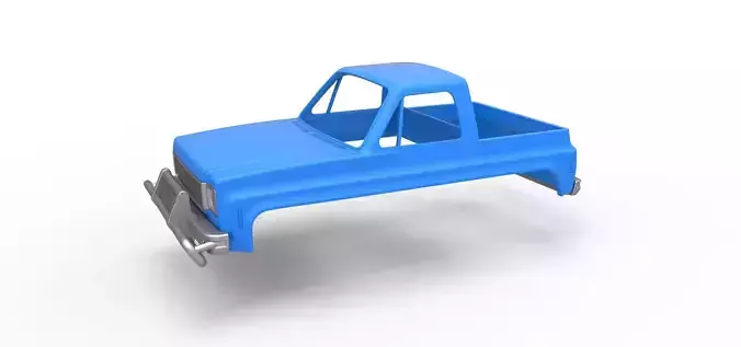 Shell for Fun Short Monster tank Scale 1 to 25 3D print model