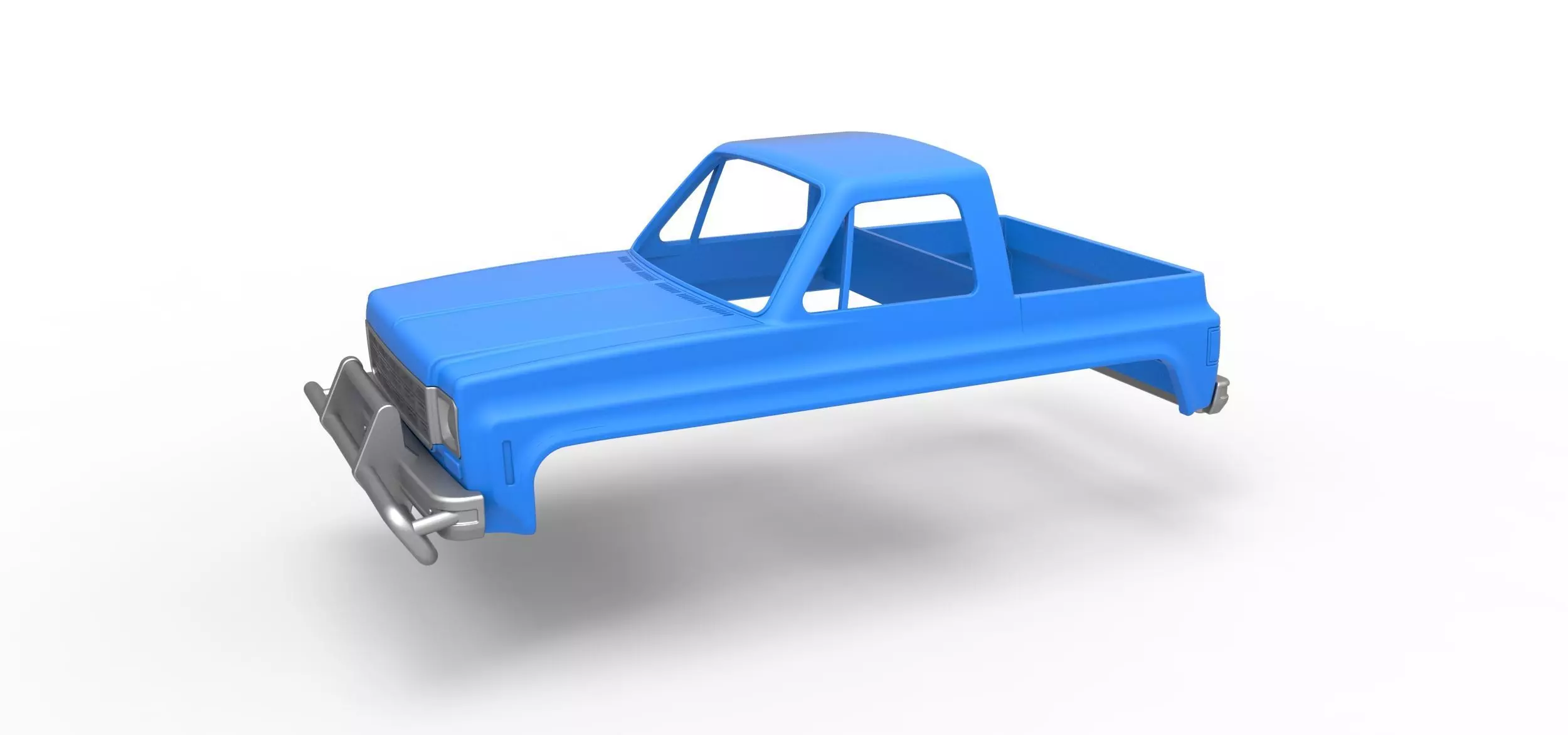 Shell for Fun Short Monster tank Scale 1 to 25 3D print model_0