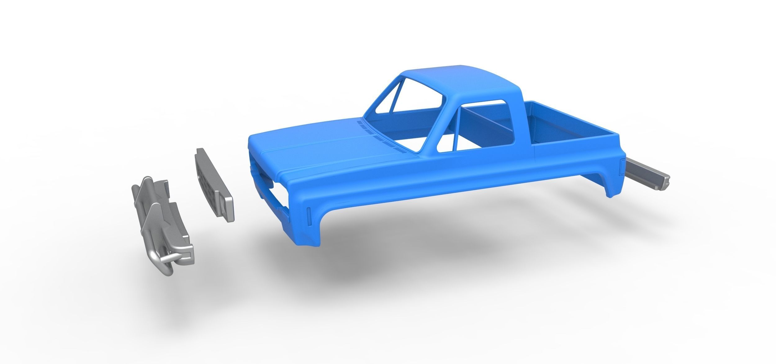 Shell for Fun Short Monster tank Scale 1 to 25 3D print model_13