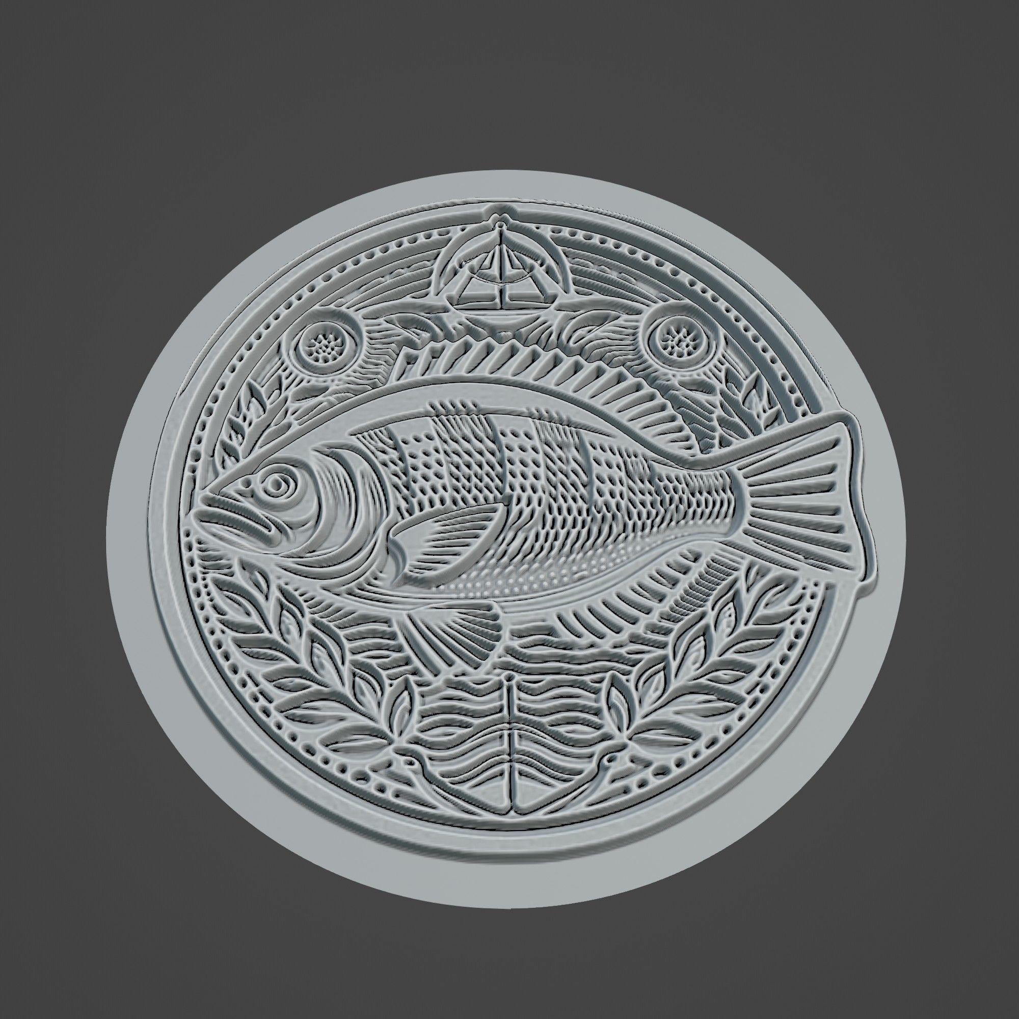 Gilthead Bream Animal 3D print model_3