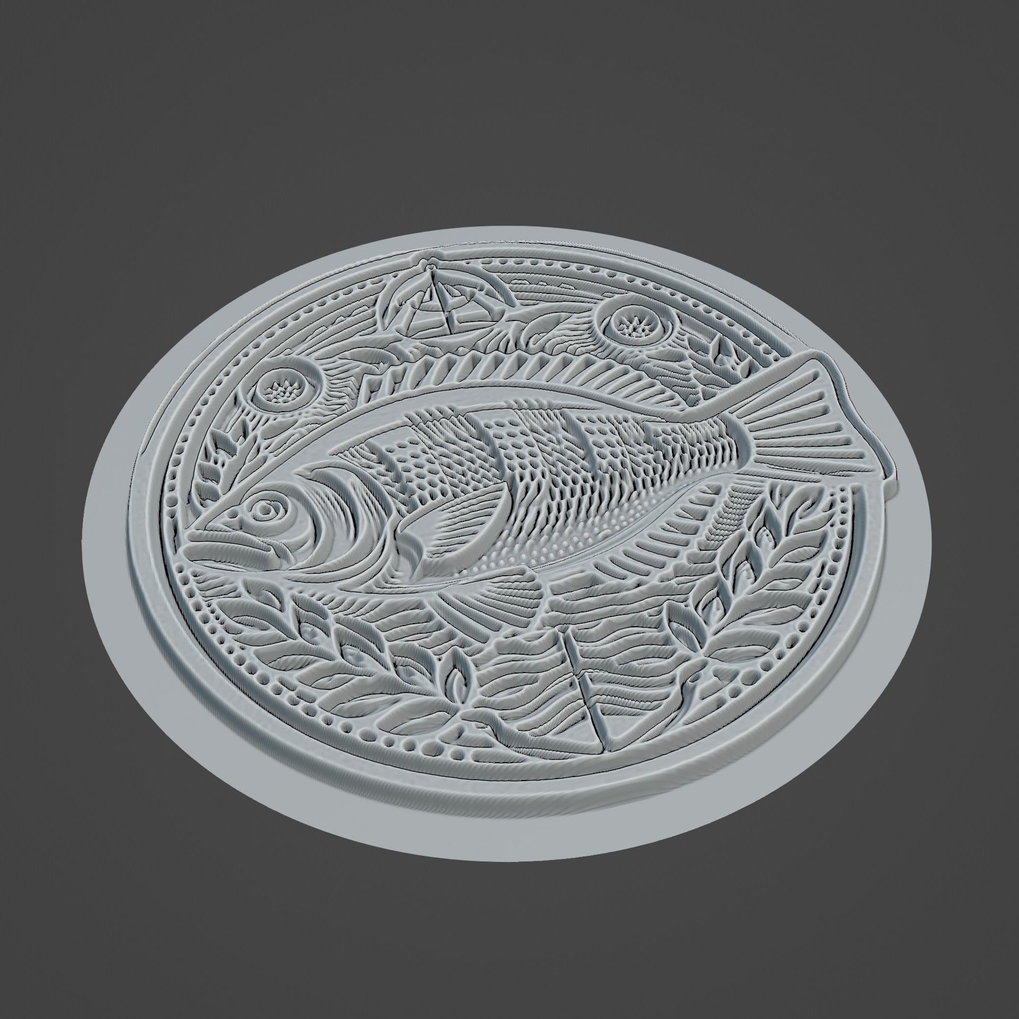 Gilthead Bream Animal 3D print model_2