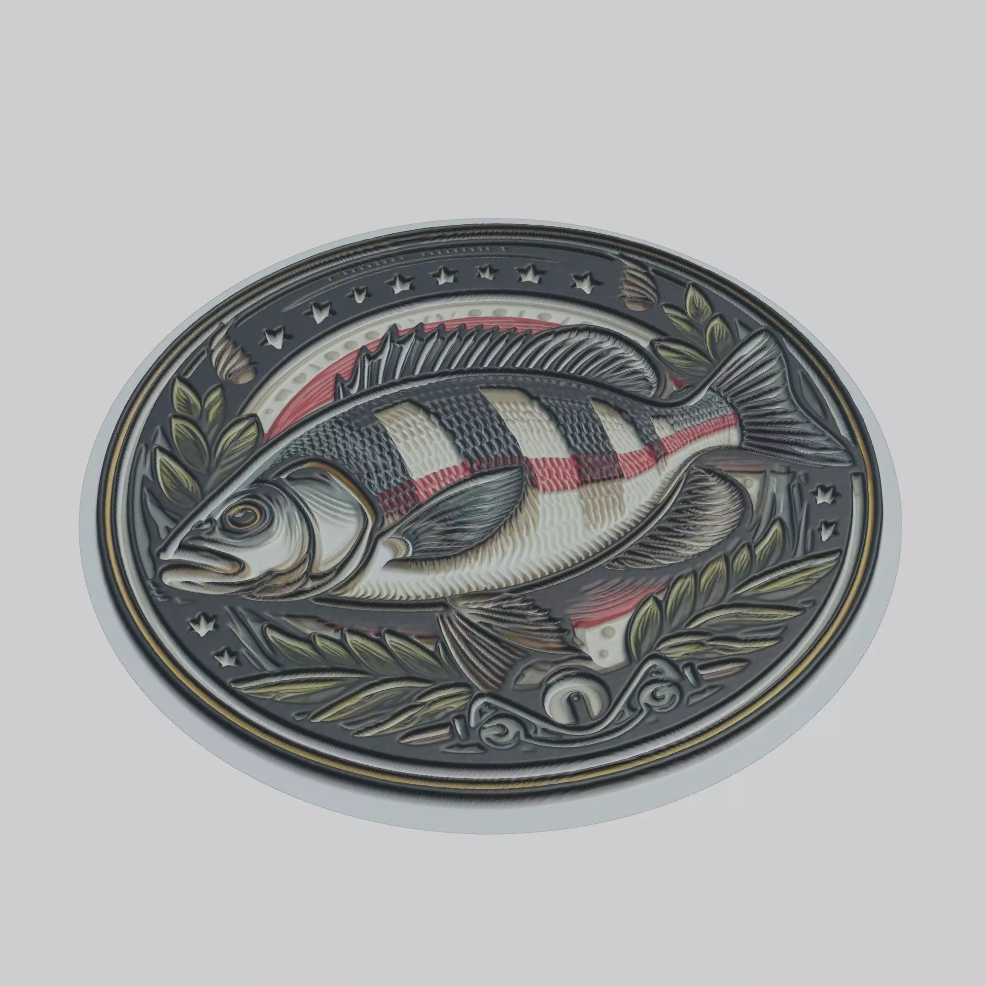 Gilthead Bream Animal 3D print model_0