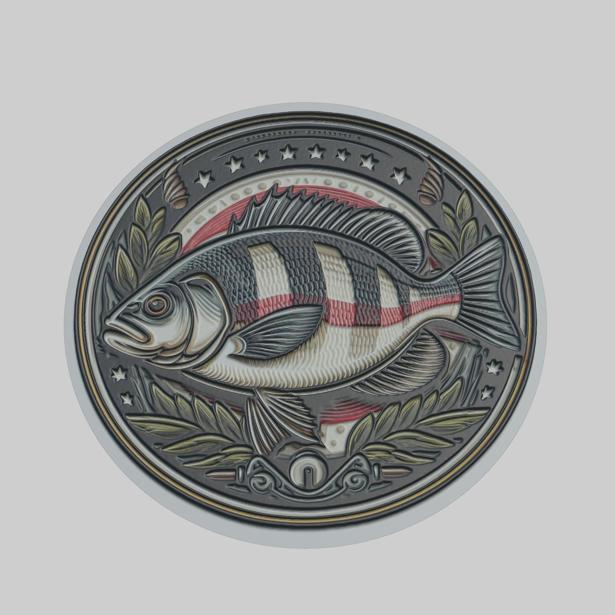 Gilthead Bream Animal 3D print model_1